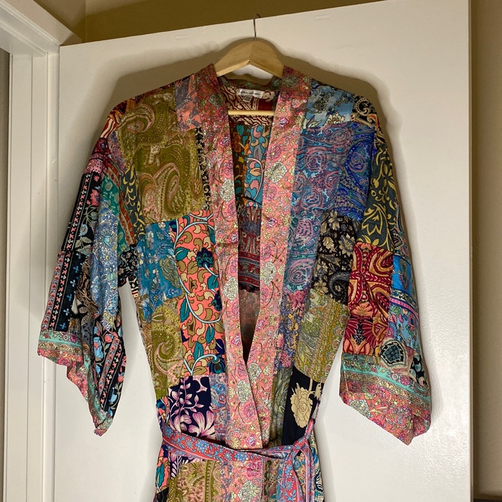 NWOT ✨ Stunning ✨Karma Highway Boho Chic Patchwork Kimono Robe One Size